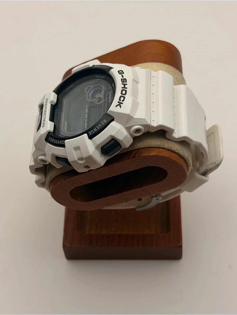 CASIO G SHOCK GR 8900A Tough Solar, White/ Black/Blue, New Batteries, Very Good